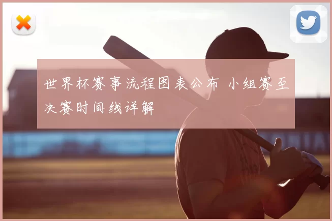 世界杯赛事流程图表公布 小组赛至决赛时间线详解
