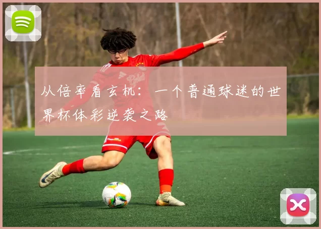 从倍率看玄机:一个普通球迷的世界杯体彩逆袭之路