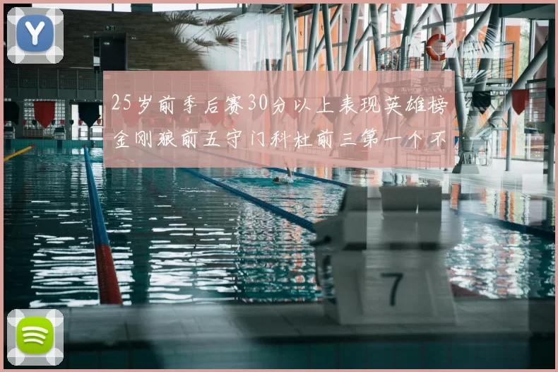 25岁前季后赛30分以上表现英雄榜金刚狼前五守门科杜前三第一个不以得分著称