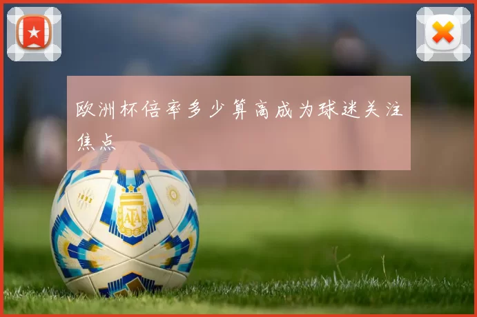 欧洲杯倍率多少算高成为球迷关注焦点